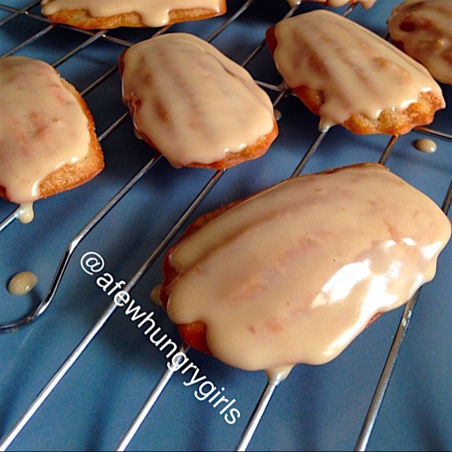 Yummy sorta kinda madelines! Made when I had to much donut batter! With an Irish Liqueur frosting! 