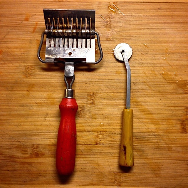 Pasta cutters to put to use. 