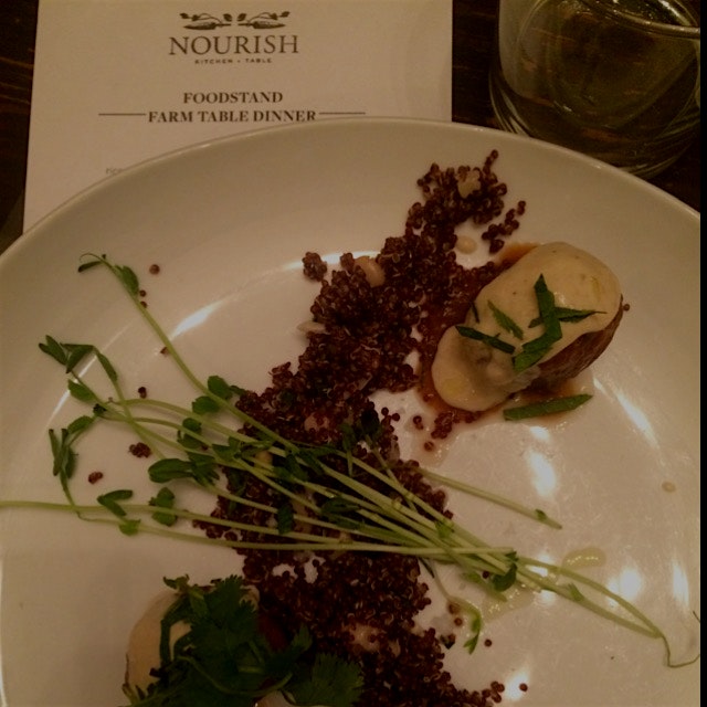 Delicious #meatlessmonday meal @nourishnyc last night to talk about @theFoodstand

