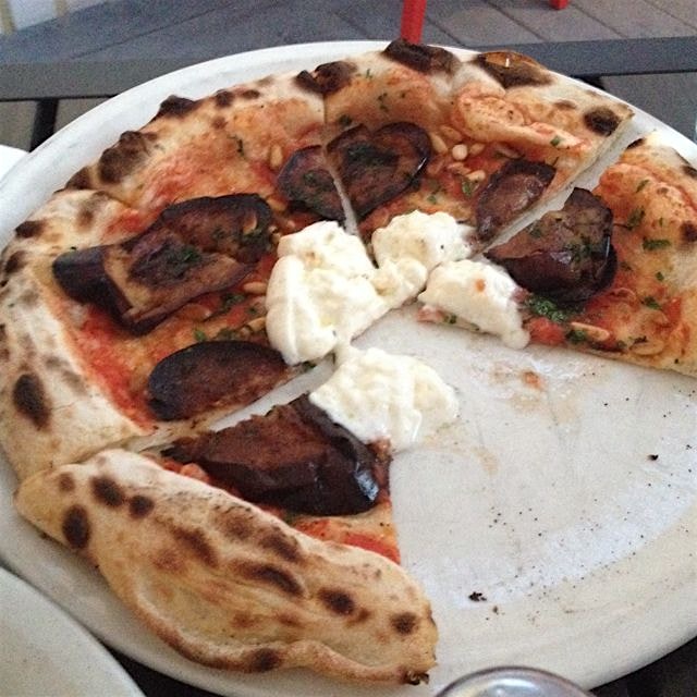 Too good to wait -- fried eggplant and burrata at 2 Amy's