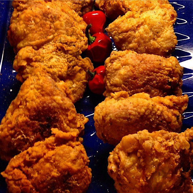 Crispy crispy fried chicken. Time makes things delicious!! 