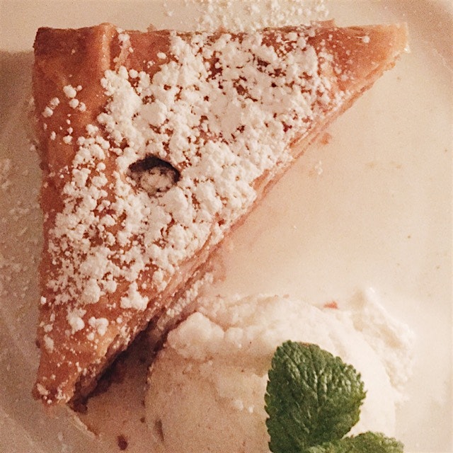 Baklava with a side of ouzo (not pictured) is the perfect way to end the evening 