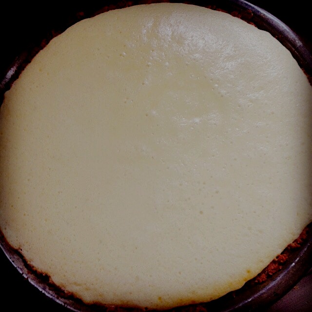 Key lime pie cooling -digestive cookie crust