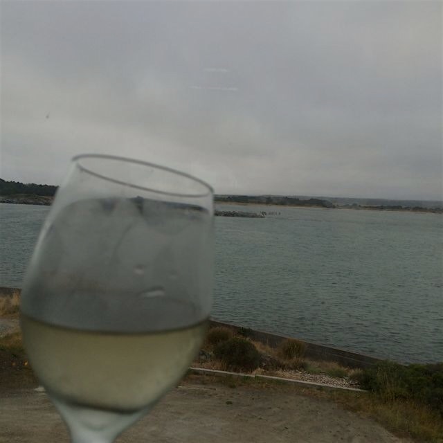 Terrible picture of my #DrinkWithAView @Edgewaters in Bandon, OR 