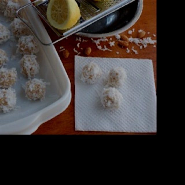The latest recipe on my blog, Lemon Coconut Truffles.
http://www.whatscookingwithjim.com/recipe-i...
