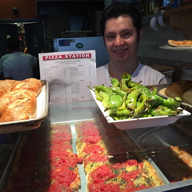 Pizza station in Chappaqua is lovely.
Their chopped salad pizza with home Italian dressing is Owe...