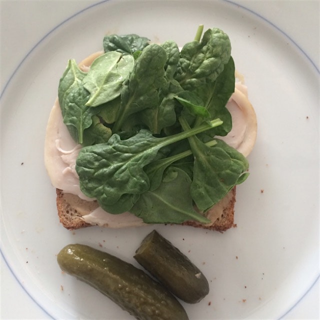 Simple, homemade tartine for lunch! 