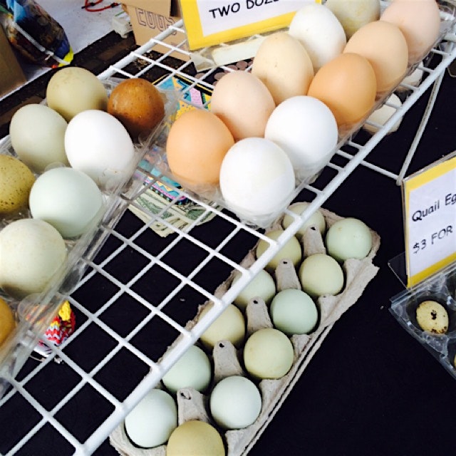 Exquisite eggs from the #Portland farmers market