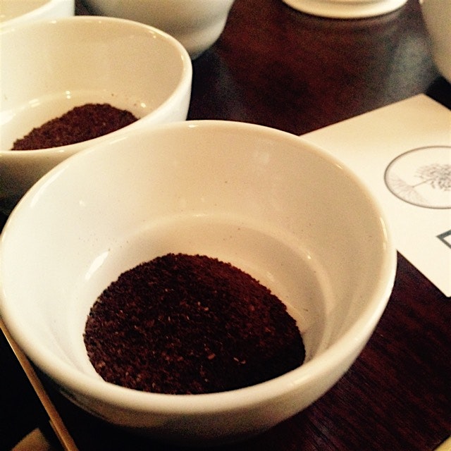 Coffee cupping with Nobletree at Food Book Fair today. Tricky, but fun! #fbf2015