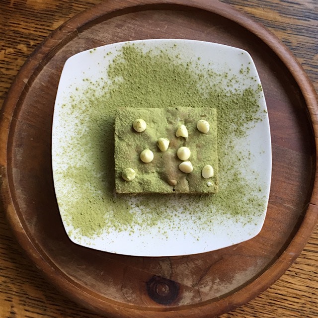 Matcha brownies, the breakfast of champions. Recipe: http://wp.me/p4kZS7-l0