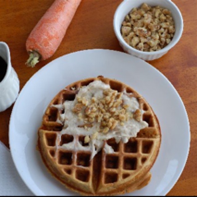 Carrot Cake Waffle recipe from my blog!
http://www.whatscookingwithjim.com/recipe-items/carrot-ca...