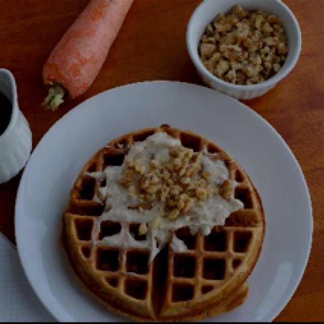 Carrot Cake Waffle recipe from my blog!
http://www.whatscookingwithjim.com/recipe-items/carrot-ca...