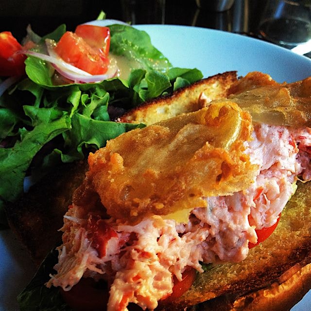 A lobster roll and side salad sounds like a nice start to the weekend. 