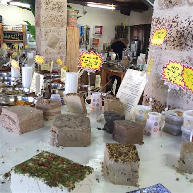 Halva selection at middle eastern Israeli market - Israel 