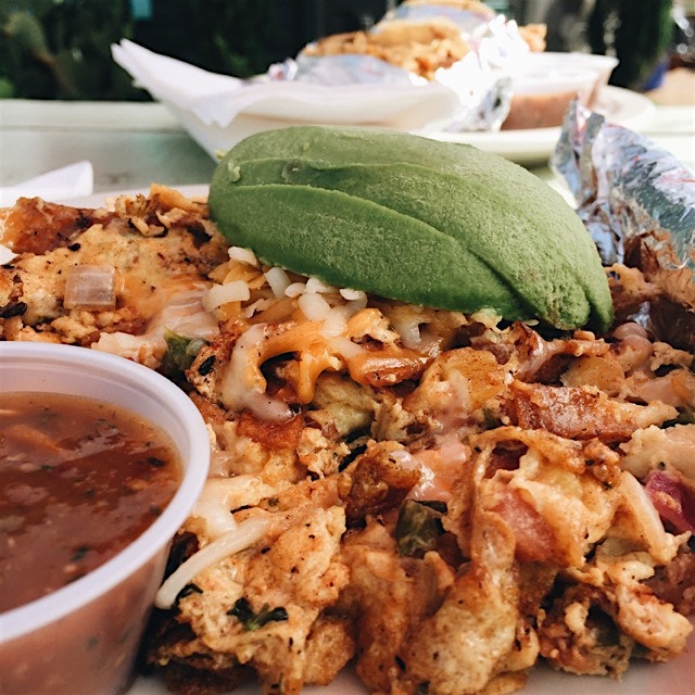 Monday morning migas with homemade corn tortillas