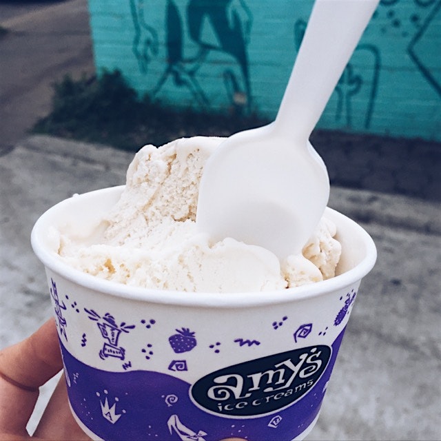 Two scoops: Mexican vanilla and Guinness 