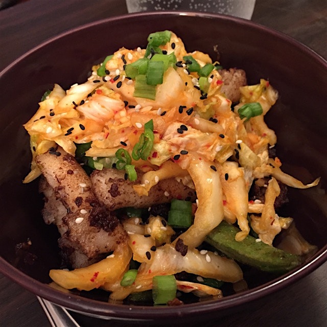 Thank you, #BlueApron! Such an amazing meal, cooked by Chef Jacob! Beef Dukbokki with homemade ki...