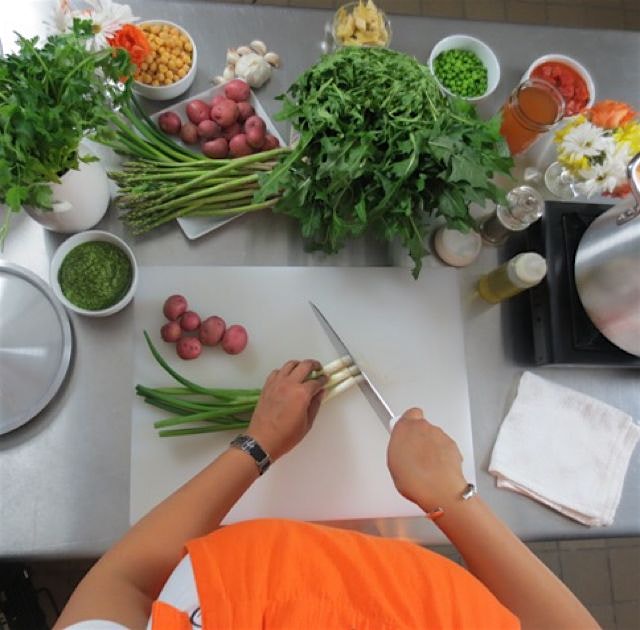 Prep for show #cookingwithjin back in the spring. Making minestrone! #jinsjourney