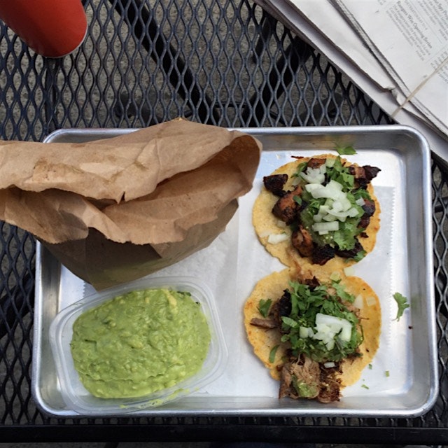 Beautiful day for tacos al fresco 