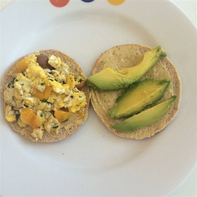 Petite breakfast sandwich 