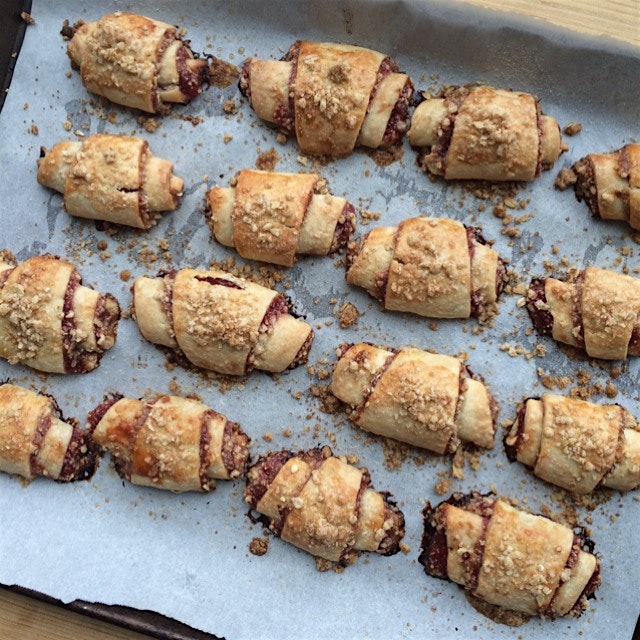 Strawberry rhubarb rugelach from Mindy Segal's Cookie Love