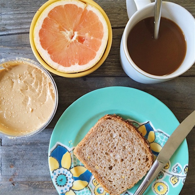 Breakfast of all local Farmigo vendors: Drift Away Coffee, Mellisa's Almond Milk, CeeBee's Citrus...