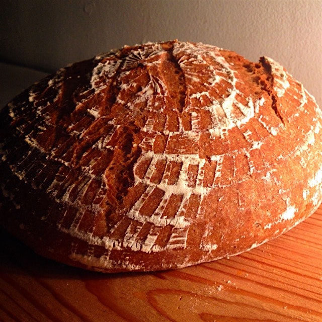 Wholewheat sourdough. First attempt. 