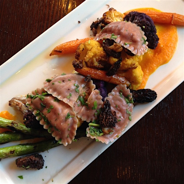 Beautiful Vegan Roasted Veggie Plate featuring amazing seasonal produce!