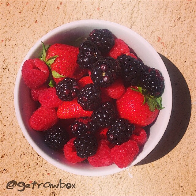 Berries for breakfast!