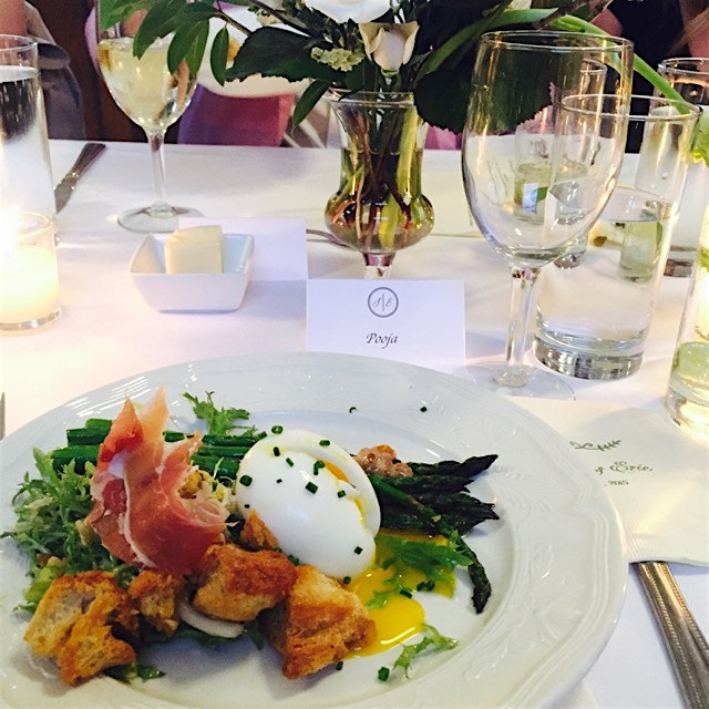 Delectable salad to kick off #schroedown last weekend at a lovely farm to table rehearsal dinner ...