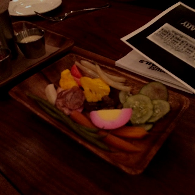 Always love pickled anything.  Pickle plate at The Library at the Public Theater