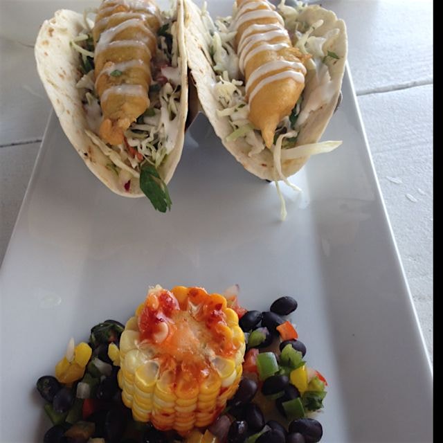 Perfect beachside eats at The Saltwater Grill in Westhampton. 