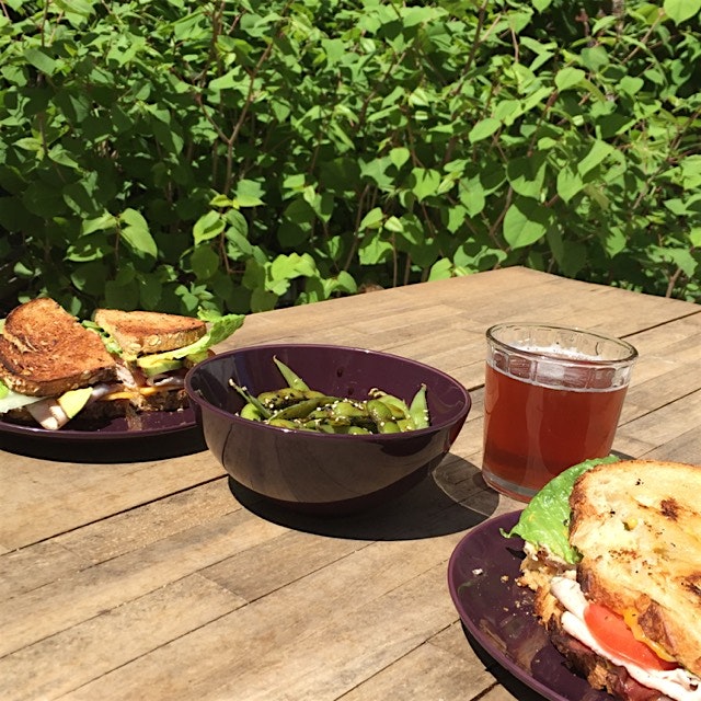 We had our first picnic outside, and it was gorgeous! #spring #brooklyn