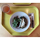 Quinoa Stuffed Chile Rellenos x wild rice salad makes a hearty, healthy, native meal At the SI National Museum of the American Indian 