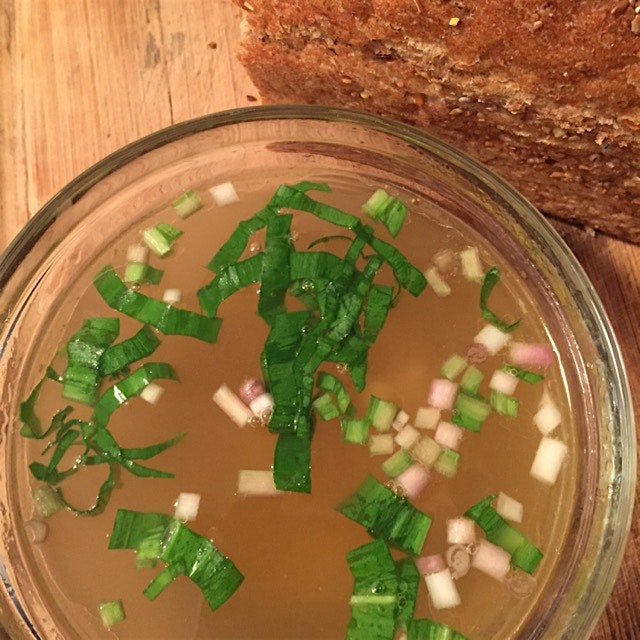 My remedy for a spring cold and fever. :( hope it works! 