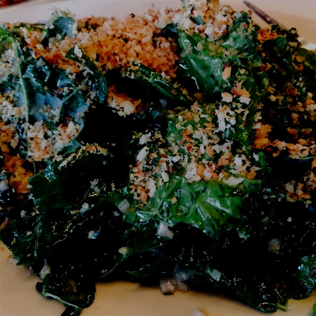 Kale salad at a new restaurant I wanted to try!! #FoodRevolution