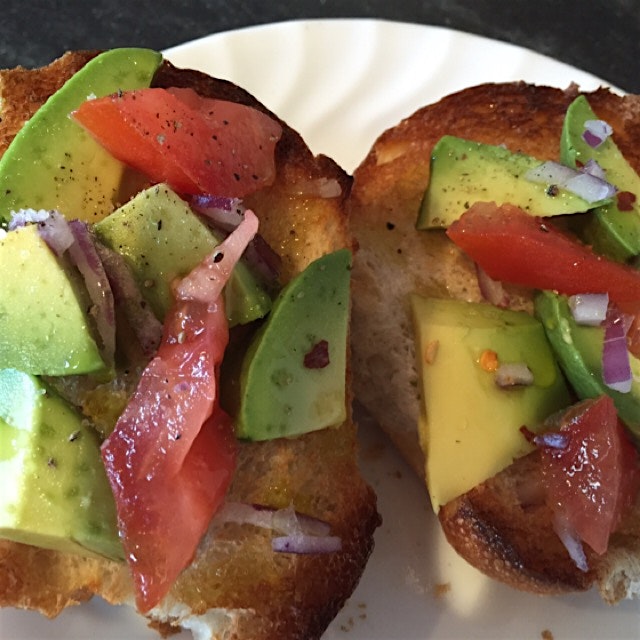 Avocado toast breakfast