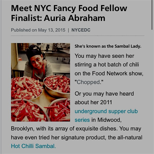 Read it here: http://www.nycedc.com/blog-entry/meet-nyc-fancy-food-fellow-finalist-auria-abraham...