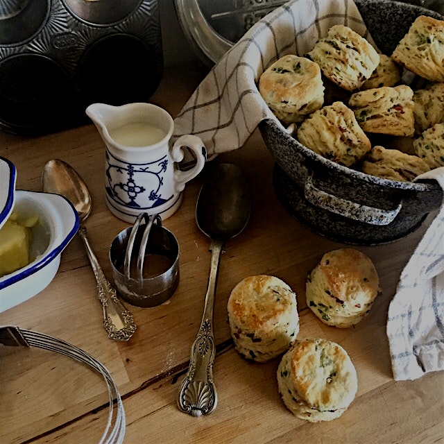 Another day, another ramp recipe! Tried an uber-flakey buttermilk biscuit recipe from the Local M...
