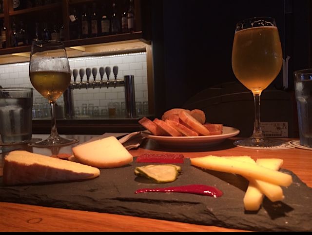 Gloomy day local beer & cheese. @RightProperBrewery #DC