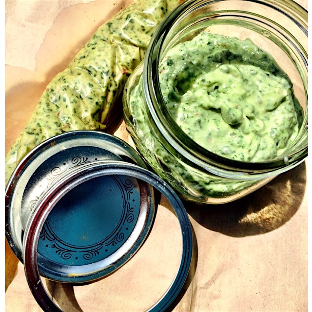 Ramp butter! Recipe on simplywithout.com 