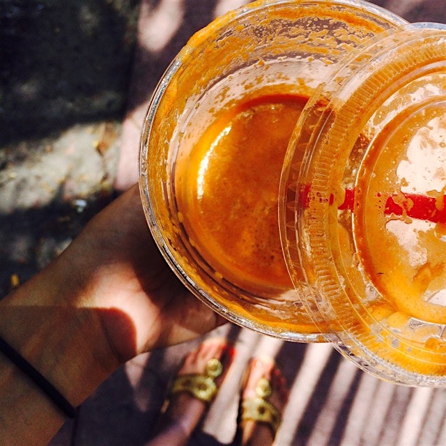 After a boardwalk run and a long bike ride, starting off the Miami food tour with an "immunity" j...