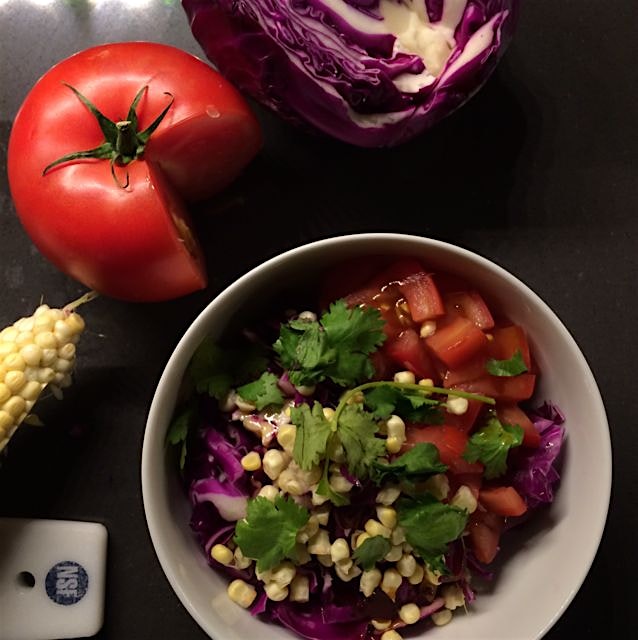 Colorful Sunday night fridge clean out 
