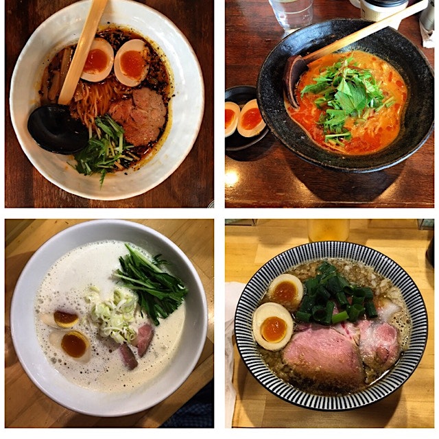 Assorted Ramen from Osaka and Tokyo. I need a salad. 