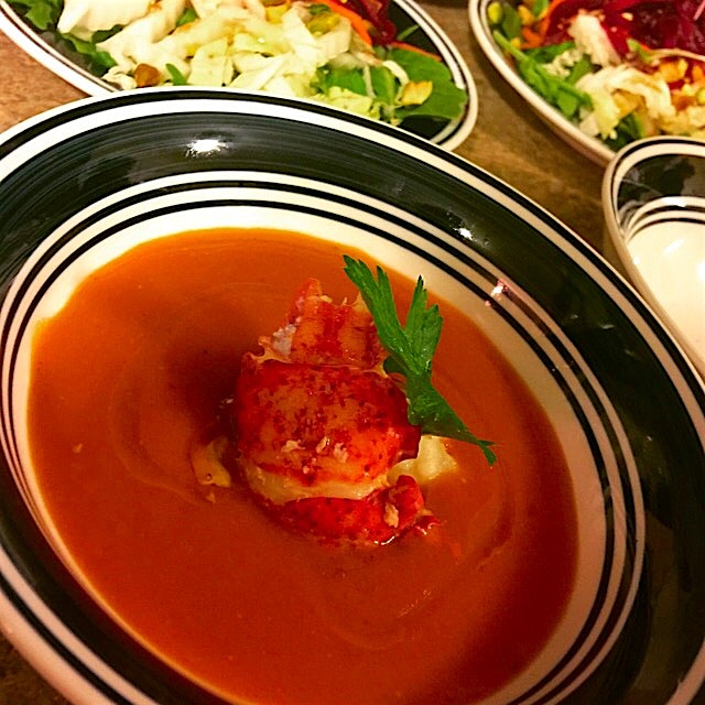 Classic Lobster Bisque drizzled w/ Tarragon Oil