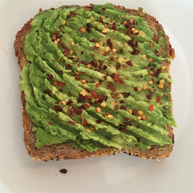 Delicious avocado toast. 