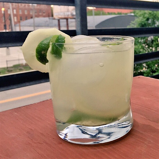 he done made me a gin & basil & cucumber & mint & lime something. #summa