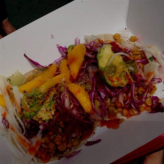 Mini veggie tacos @BroadwayBites!