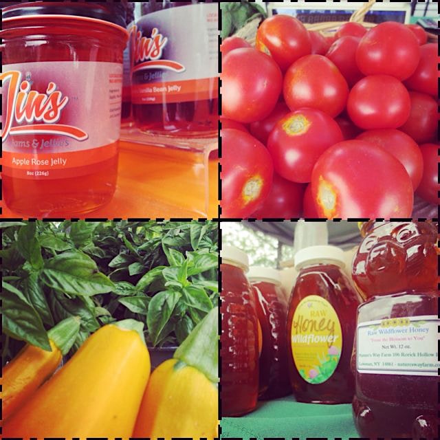 Some delicious nuggets from today's farmers market at Marcy & Myrtle. #jinsjamsjellies 