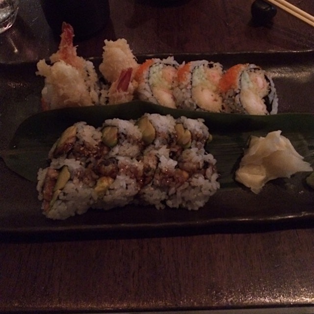 Funny how after having such variety of cuisine available, shrimp tempura and eel avocado rolls ca...